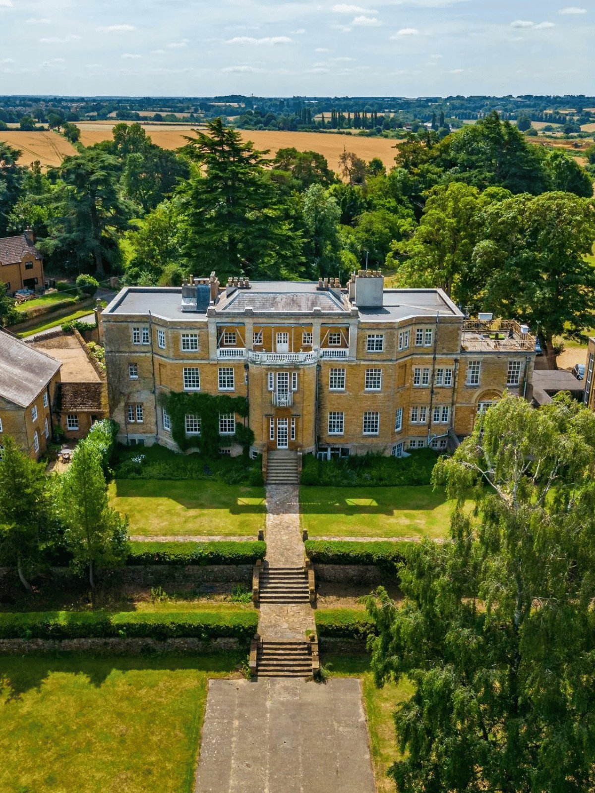 Pitsford Hall, the Georgian hall at the centre of the estate